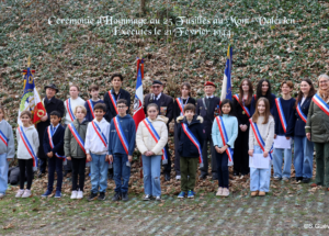 CEREMONIE D’HOMMAGE AUX 25 FUSILLES DU MONT VALERIEN