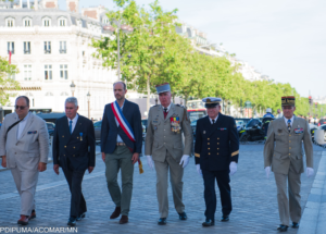 L’ACOMAR A L’HONNEUR LORS DU RAVIVAGE DE LA FLAMME SOUS L’ARC DE TRIOMPHE